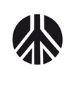Eulenspiegel Selbstklebe-Schablone Friedenszeichen