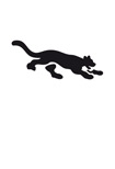 Eulenspiegel Selbstklebe-Schablone Panther