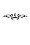 Eulenspiegel Selbstklebe-Schablone Symmetric Tribal